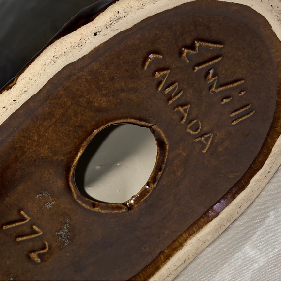 Vintage Canadian Art Pottery Tropical Angel Fish ElWill Canada 1950s - Picture 5 of 5